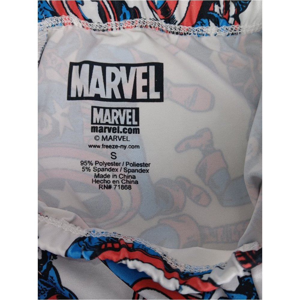 Marvel Comics Captain America Leggings SZ S - Picture 4 of 5